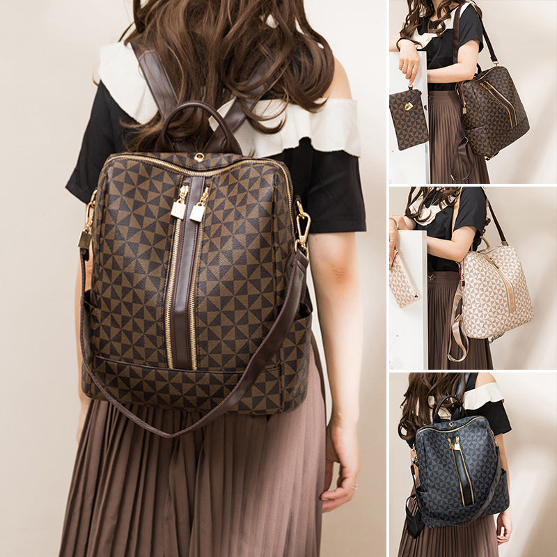 Ava - Ensemble Élégant Antivol à Deux Pièces avec Sac à Dos Convertible et Porte-monnaie au Design Chic