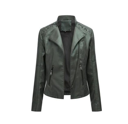 Aude - Veste en cuir de mouton lavé