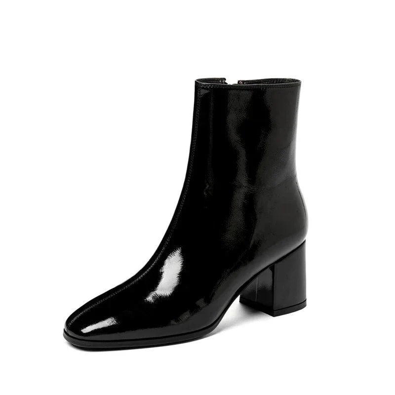 Saga - Bottines pour Femmes en cuir Verni doux