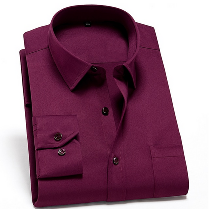 Julien - Chemise Homme Levi Stretch Confort Résistante aux Rides