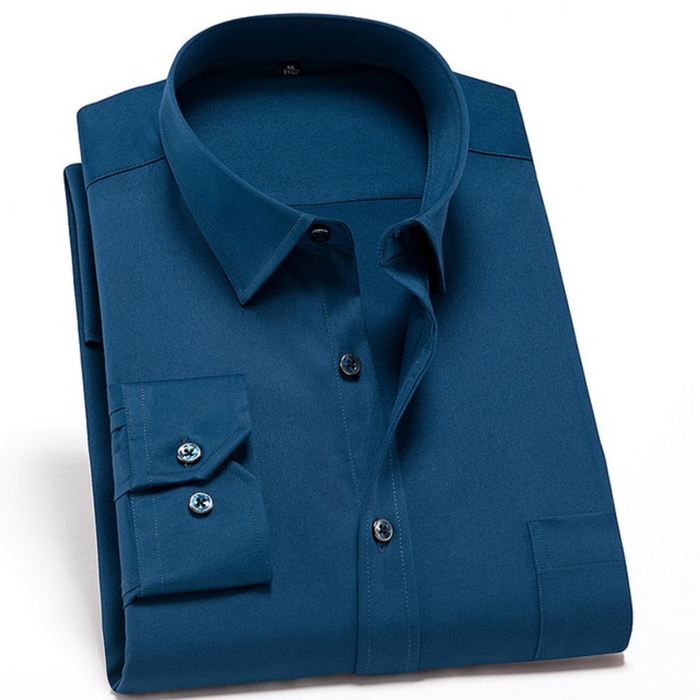 Julien - Chemise Homme Levi Stretch Confort Résistante aux Rides