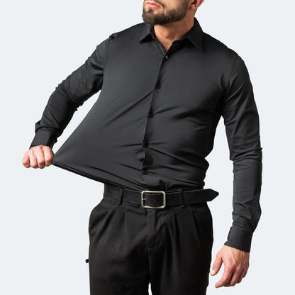 Julien - Chemise Homme Levi Stretch Confort Résistante aux Rides