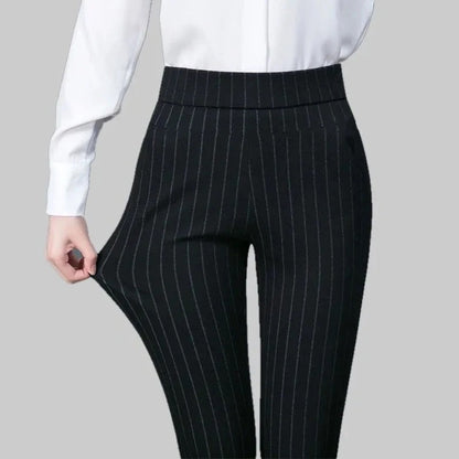 Ophelia - Pantalon femme noir extensible pour un confort ultime