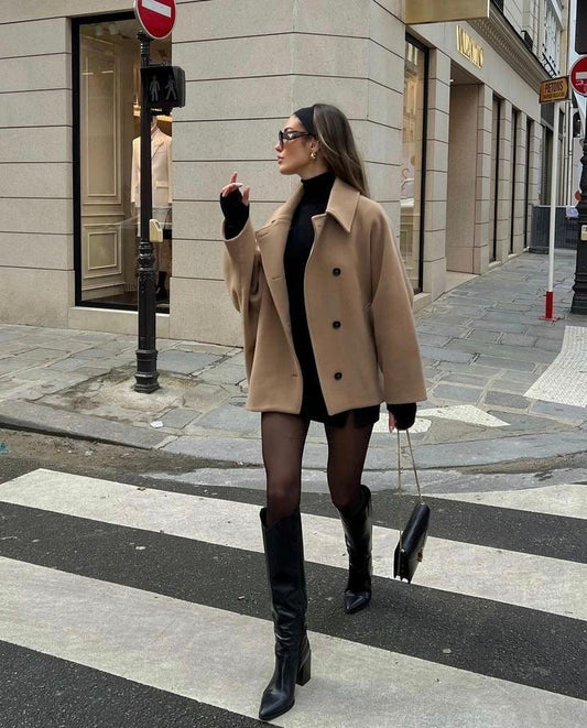 Maya - Manteau oversize en laine
