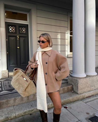 Maya - Manteau oversize en laine