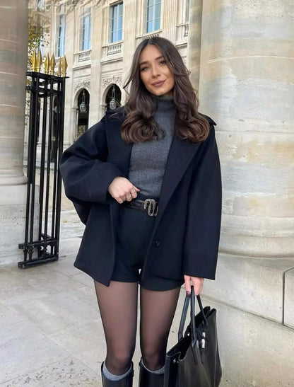 Maya - Manteau oversize en laine