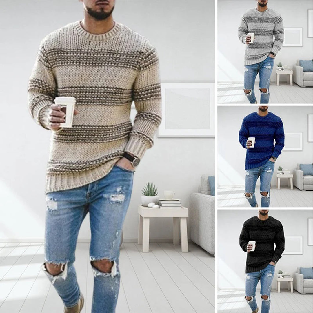 Gauthier - Pull norvégien épais en grosse maille pour hommes
