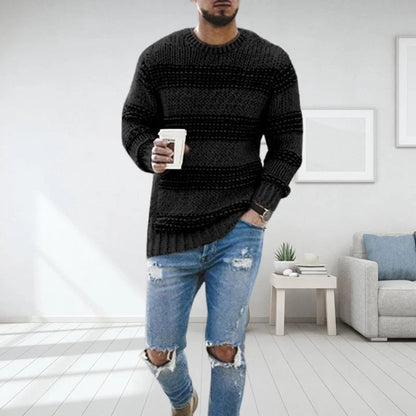 Gauthier - Pull norvégien épais en grosse maille pour hommes