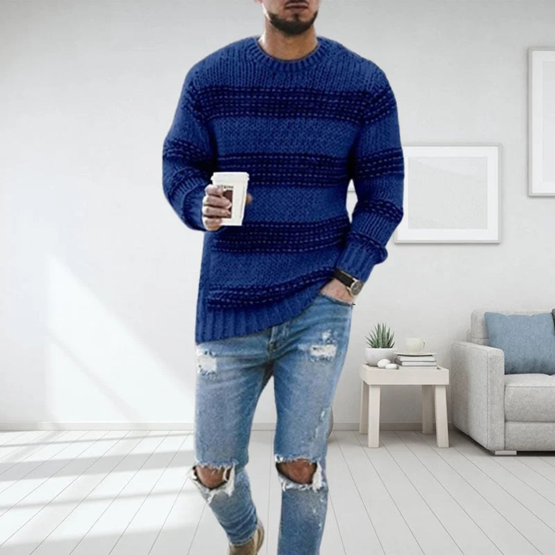 Gauthier - Pull norvégien épais en grosse maille pour hommes
