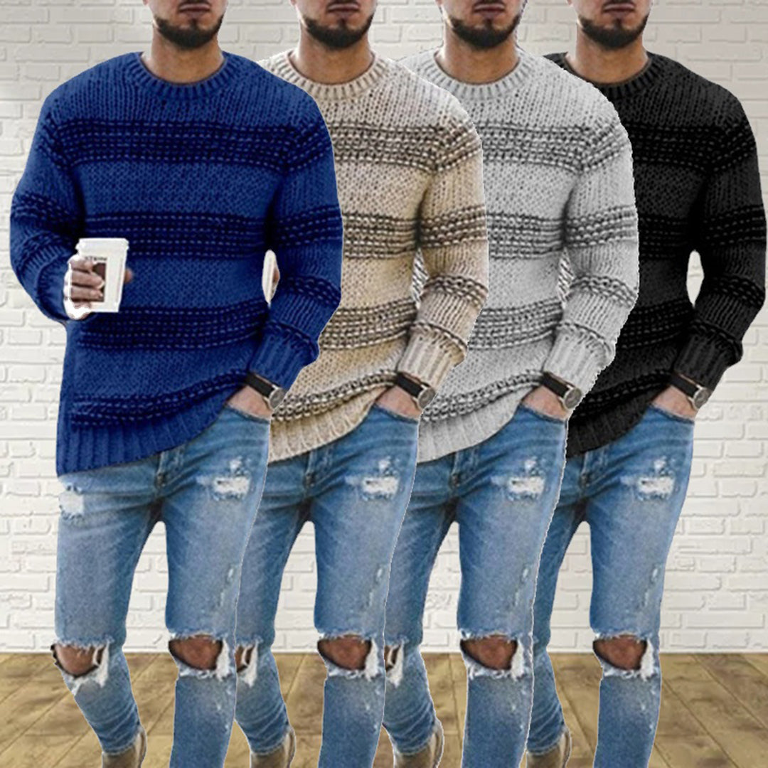 Gauthier - Pull norvégien épais en grosse maille pour hommes