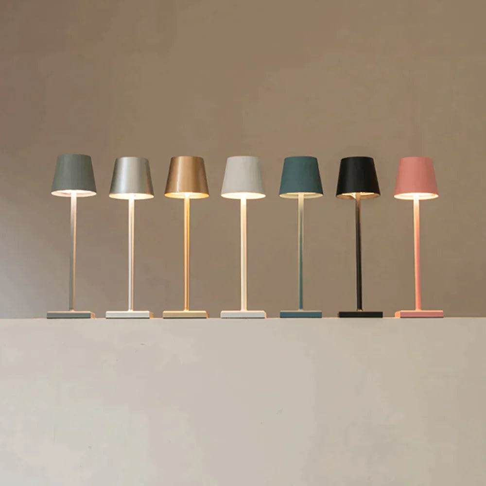 LaLuce - Lampe de table sans fil au design classique incontournable avec commande tactile et lumière en 3 couleurs