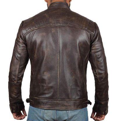 Henk - Veste de Motard en Cuir