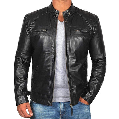 Henk - Veste de Motard en Cuir