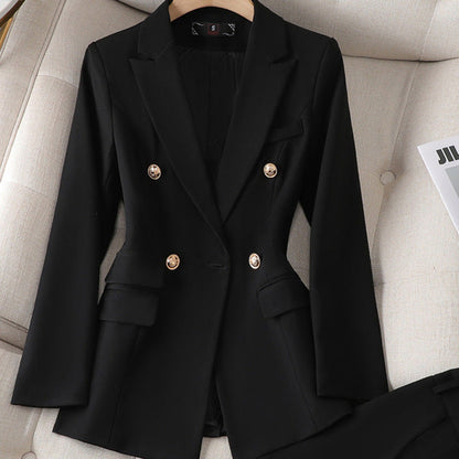 Kounie - Ensemble Blazer et Pantalon à Double plis