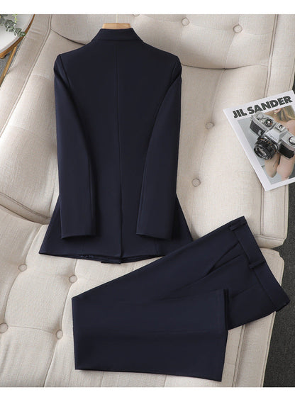 Kounie - Ensemble Blazer et Pantalon à Double plis