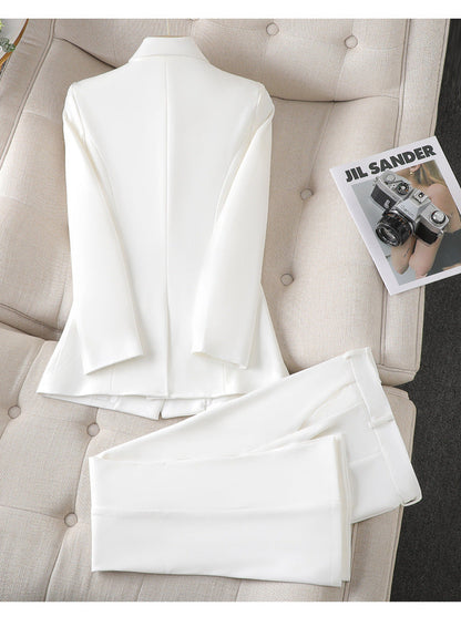 Kounie - Ensemble Blazer et Pantalon à Double plis