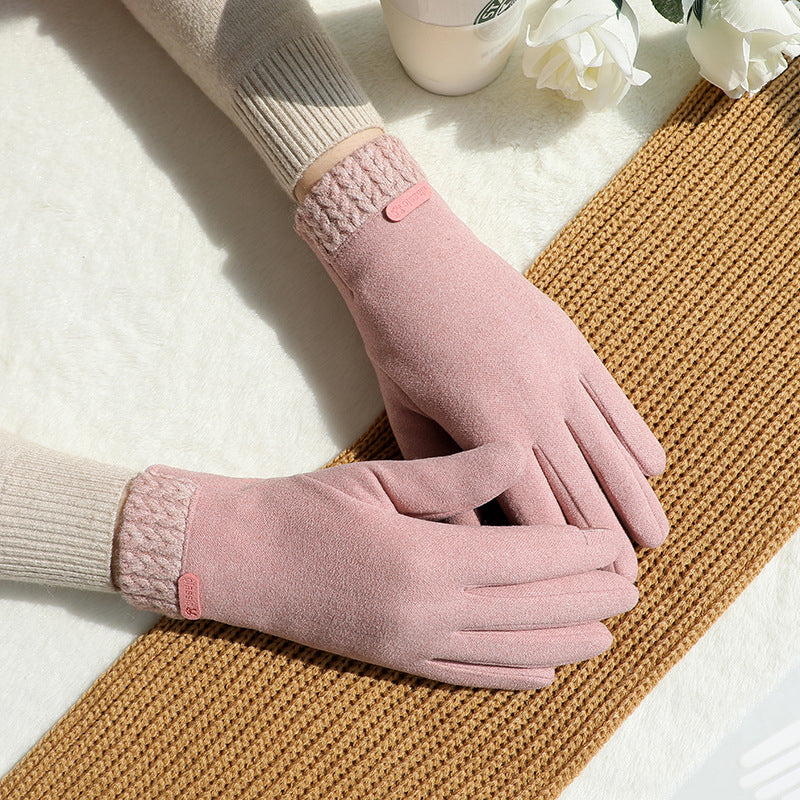 Aurélienne - Élégants gants d'hiver chauds avec une doublure douce.