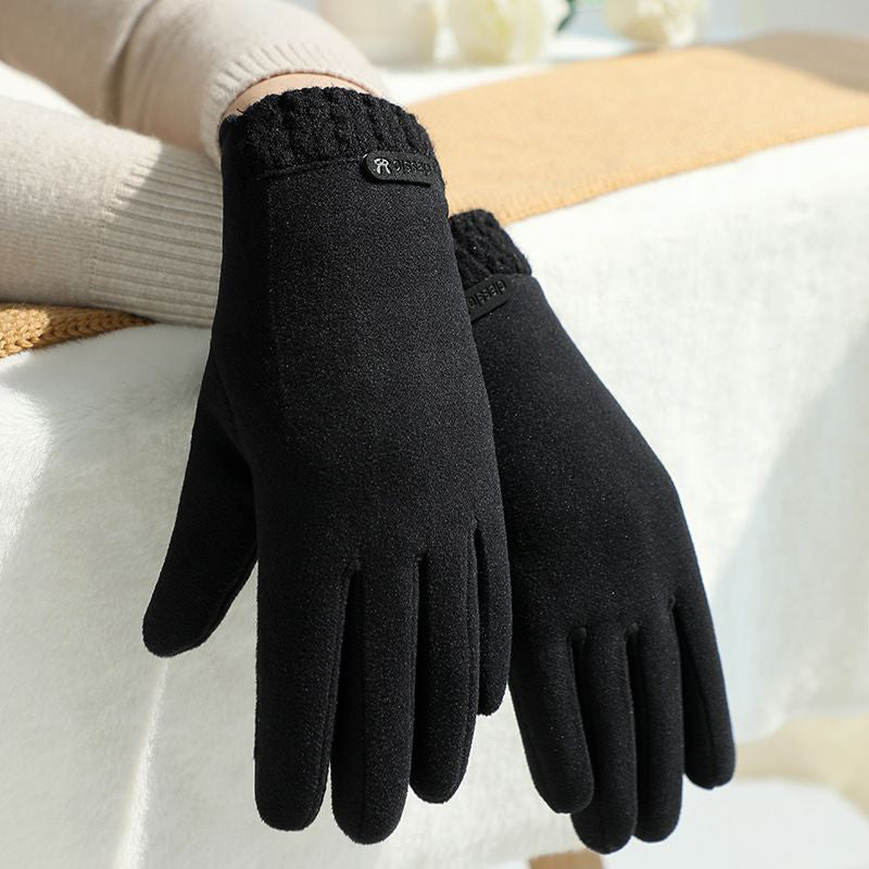 Aurélienne - Élégants gants d'hiver chauds avec une doublure douce.