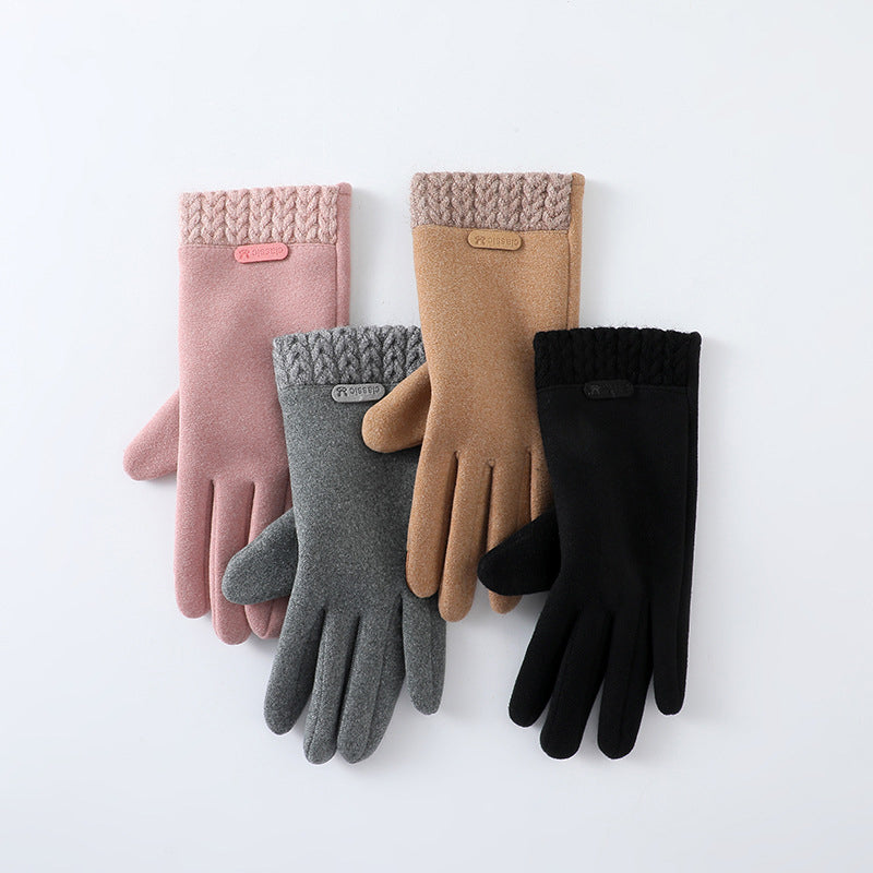 Aurélienne - Élégants gants d'hiver chauds avec une doublure douce.