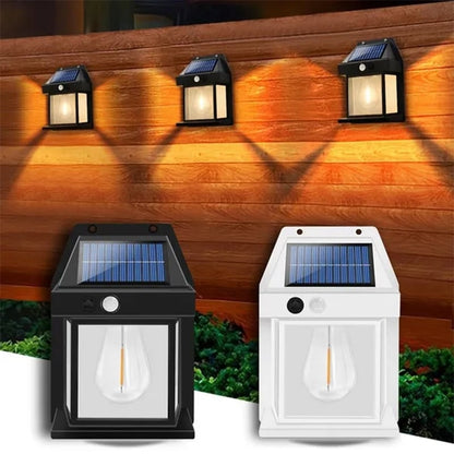 SolarLove - Lampe Murale Extérieure à énergie Solaire avec Détecteur de Mouvement Intelligent pour le Jardin ou le Balcon