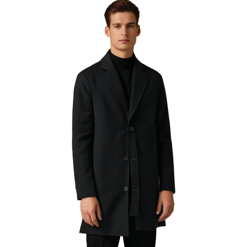 Rock - Manteau Long en Laine pour Homme