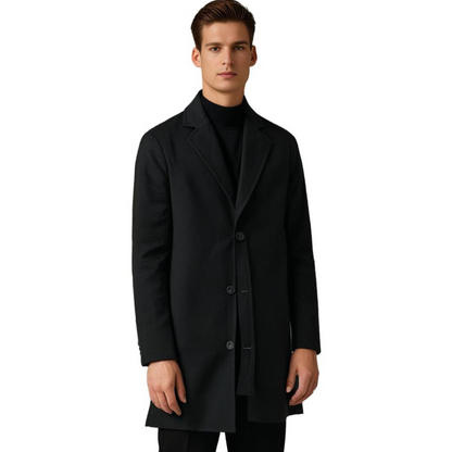 Rock - Manteau Long en Laine pour Homme