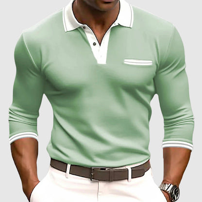 Ethan - Polo avec Accents Blancs
