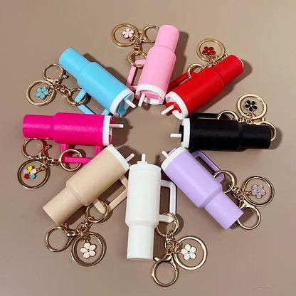Léa - Porte-clés Mini Range-clés 8x Gobelets à Boisson Charme de Sac