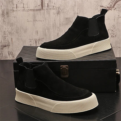 Théophile - Bottes Chelsea en Daim Matteo pour Homme