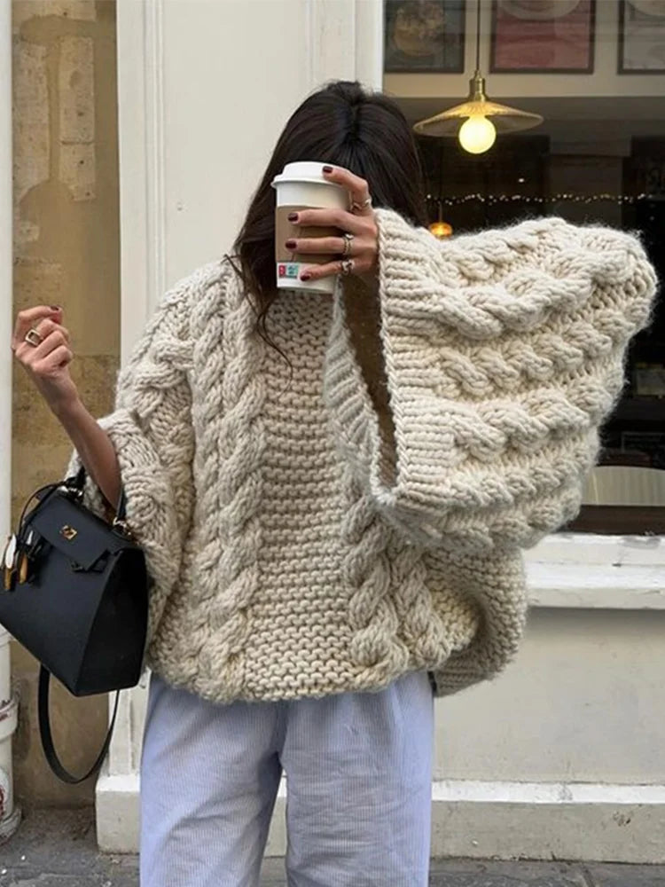 Brigitte - Pull en tricot oversize doux