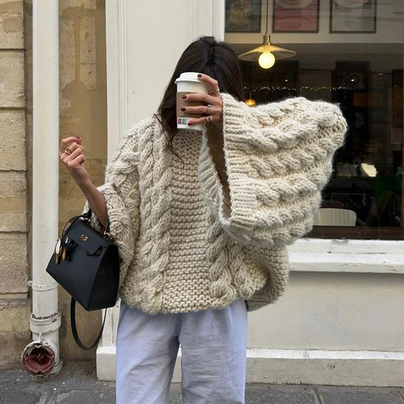 Brigitte - Pull en tricot oversize doux