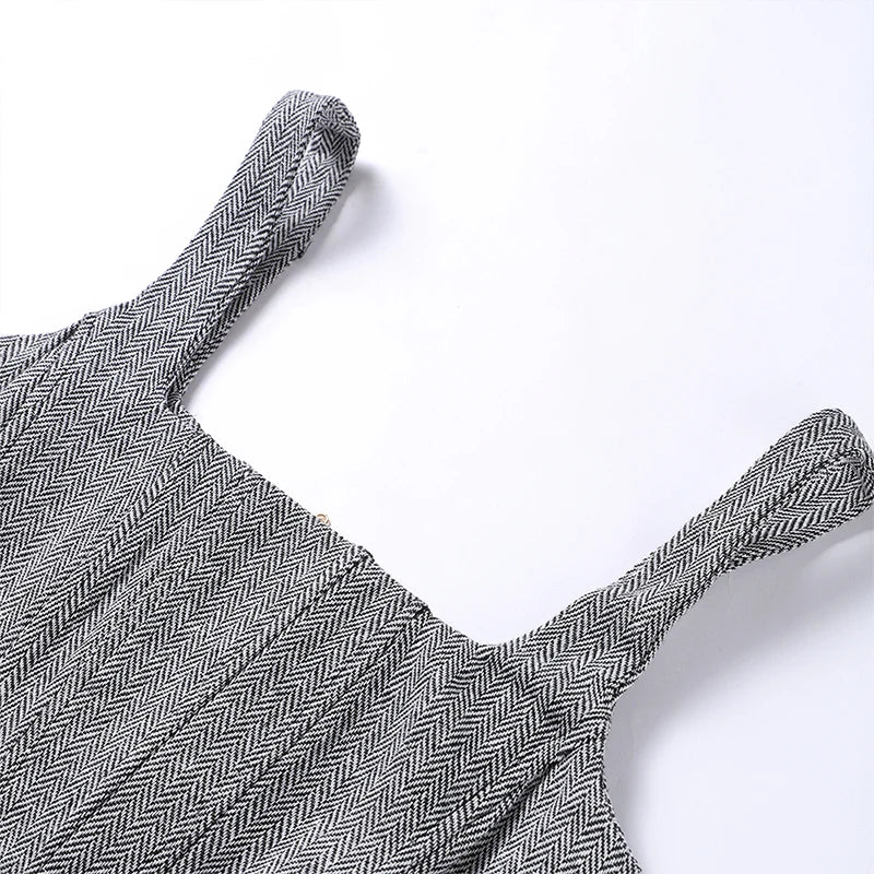 Maëlyse - Ensemble Trois Pièces Power Elegance Coupe Tailleur Blazer, Top Corset Zippé et Pantalon Taille Haute