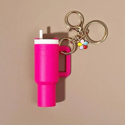 Léa - Porte-clés Mini Range-clés 8x Gobelets à Boisson Charme de Sac