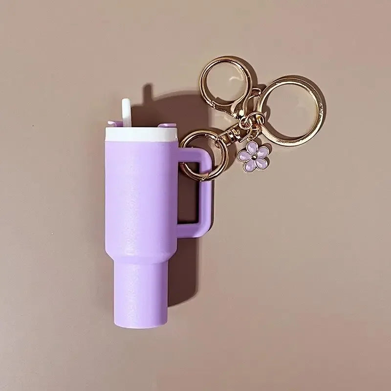 Léa - Porte-clés Mini Range-clés 8x Gobelets à Boisson Charme de Sac