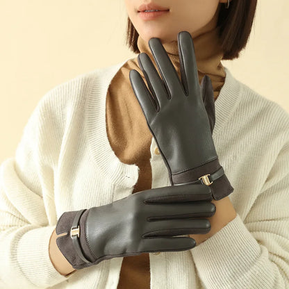 Céleste - Gants d'hiver en cuir