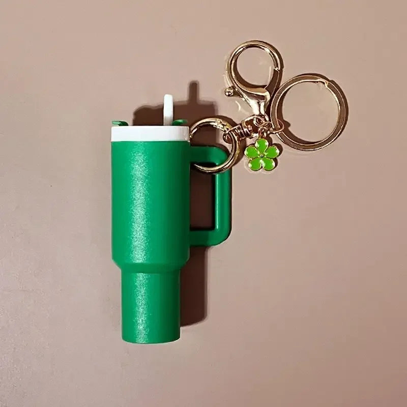 Léa - Porte-clés Mini Range-clés 8x Gobelets à Boisson Charme de Sac