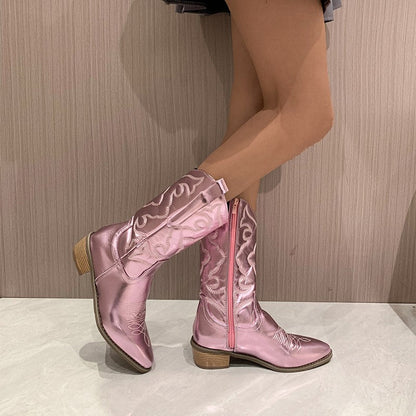Juliette - Bottes métalliques chics et élégantes