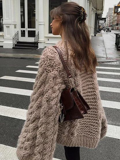 Brigitte - Pull en tricot oversize doux