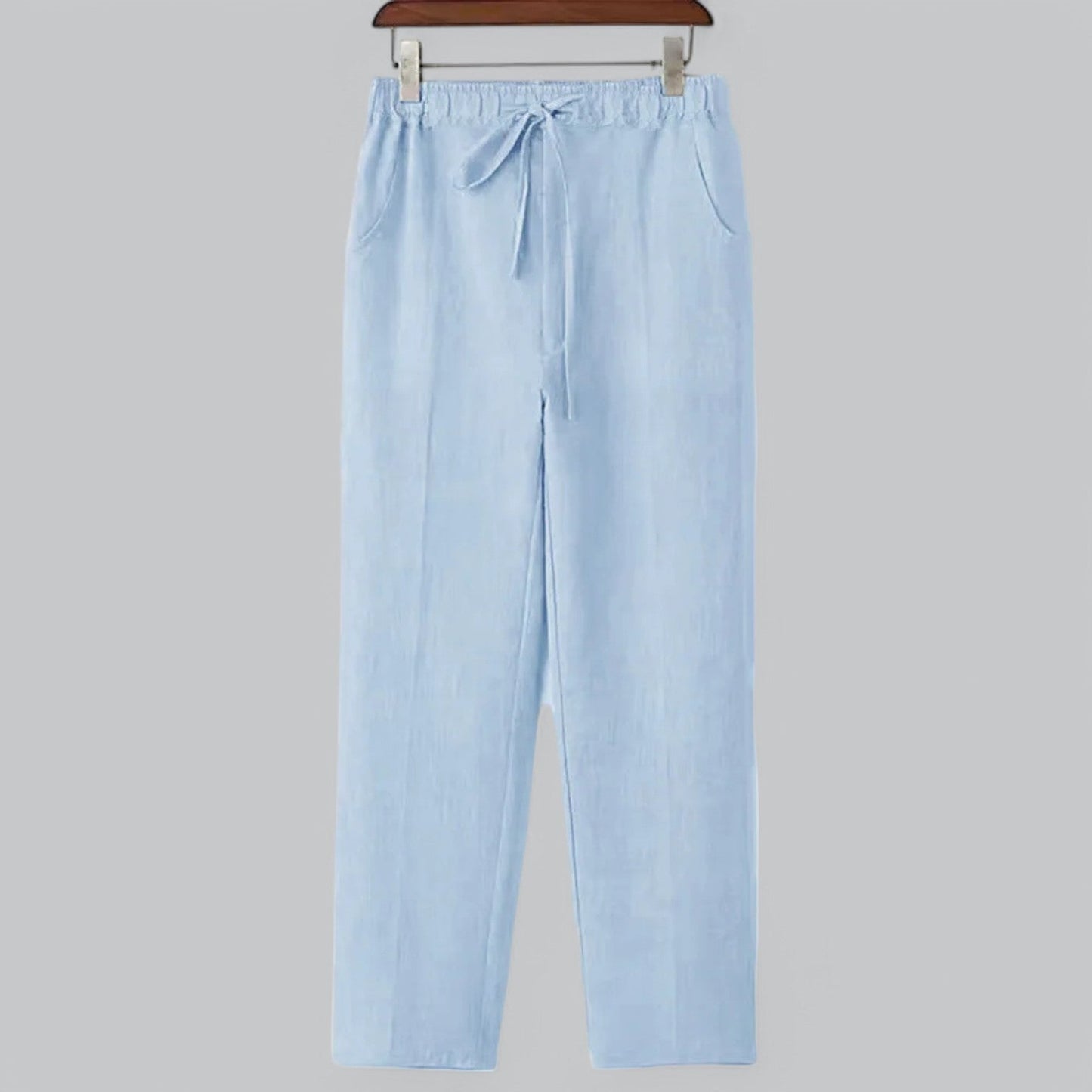 Luc - Pantalon Homme Coupe Droite Casual Loungewear Mélange Coton Doux