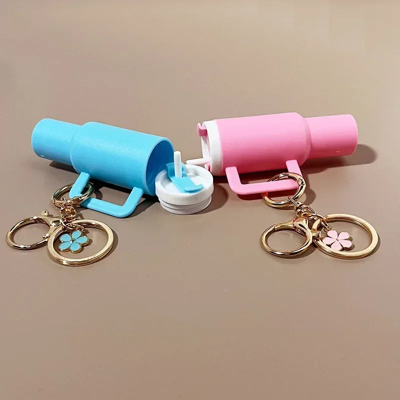 Léa - Porte-clés Mini Range-clés 8x Gobelets à Boisson Charme de Sac