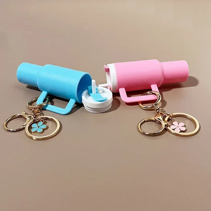 Léa - Porte-clés Mini Range-clés 8x Gobelets à Boisson Charme de Sac
