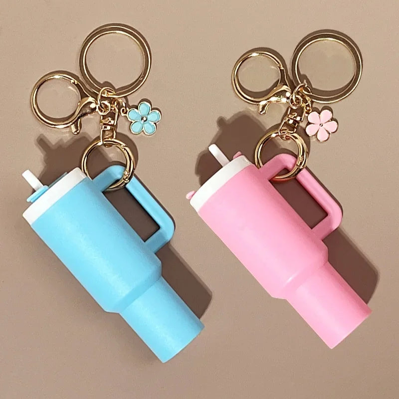 Léa - Porte-clés Mini Range-clés 8x Gobelets à Boisson Charme de Sac