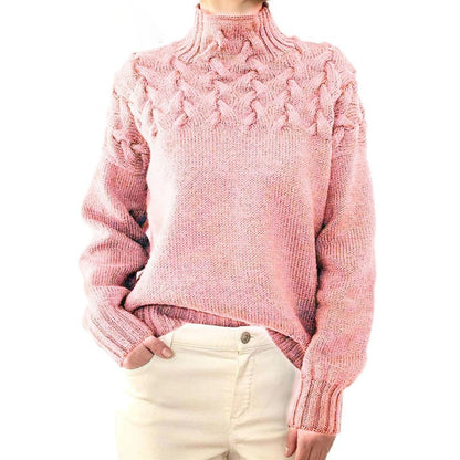 Fabiola - Pull tricoté à col pour femmes
