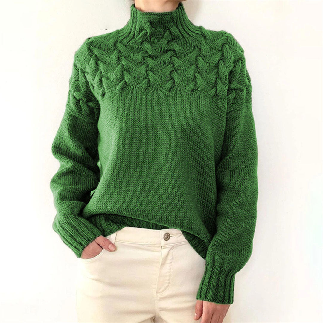 Fabiola - Pull tricoté à col pour femmes