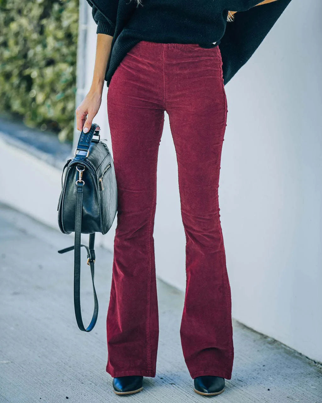 Mia - Pantalons flare taille haute