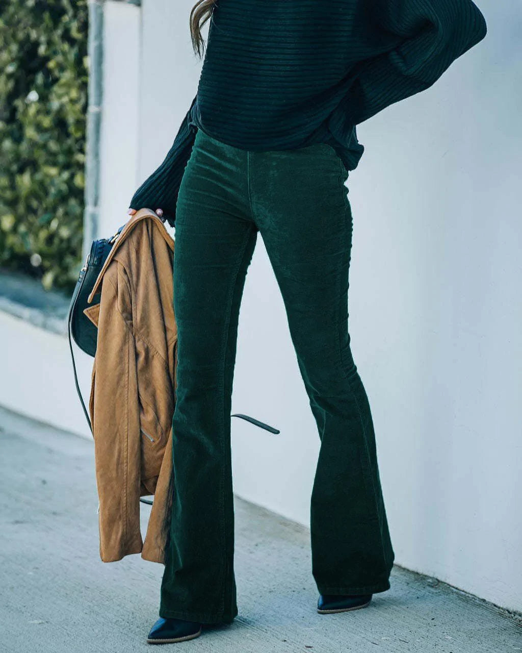 Mia - Pantalons flare taille haute