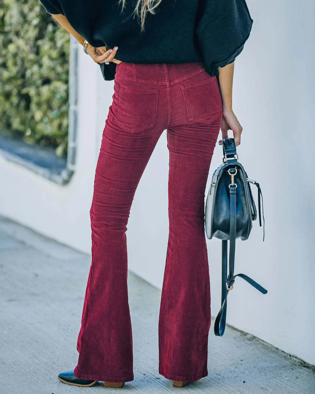 Mia - Pantalons flare taille haute