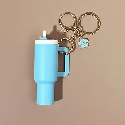 Léa - Porte-clés Mini Range-clés 8x Gobelets à Boisson Charme de Sac