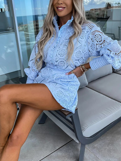 Lénaé - Combinaison d'été blanche en dentelle tendance et confortable