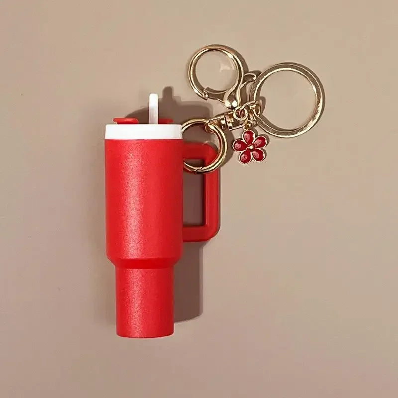 Léa - Porte-clés Mini Range-clés 8x Gobelets à Boisson Charme de Sac
